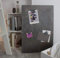 Magnettafel Schiefer 4 In 1 (Magnetwand+Kreidetafel+Pinnwand+Wandbild) Magnetboard inkl 1 x Steinmagnet und 1x Kreidestück, Größen 30x60 cm, 40x60 cm,80x60 cm, 120x60cm (Vulcano Stone, 120cm x 61cm)
