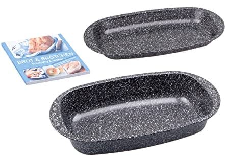 c|h|g Brotback- und Bratenformen-Set Granito inkl. Buchzugabe Brot & Brötchen, knusprig & lecker, Skandia Xtreme Plus, Made in Germany, SET 339-03