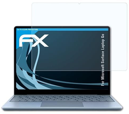 atFoliX Screen Protection Film compatible with Microsoft Surface Laptop Go Screen Protector, ultra-clear FX Protective Film (2X)