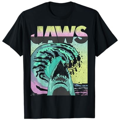 Jaws Retro Wave Poster T-Shirt