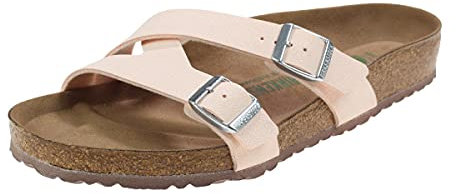 Birkenstock Femme Yao Balance Birko-Flor Birkibuc Earthy Vegan Sandales - Rose Clair - 39