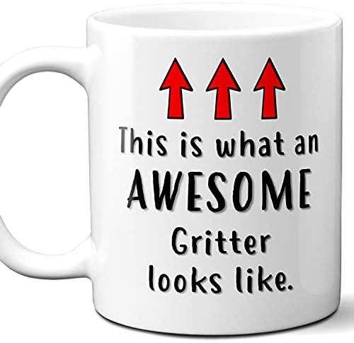 Gift For Gritter. Funny This is What An Awesome Looks Like Coffee Mug, Cup. Unique Gift Idea for Men, Women, Birthday, Christmas, Coworkers, Employees. 11 oz.