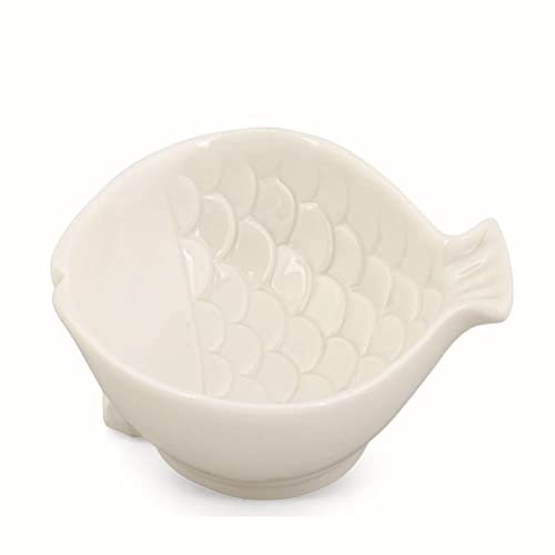 Cartai Bassanesi Formoso Bomboniera piattino Pesce in Ceramica Bianca Regalo Wedding Art 21300