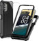 Ailiber for Nokia G400 Mobile Phone Case, Tough Nokia G400 Case with Screen Protector, 2 Layer Structure Protection, Shock-Absorbing Corners TPU Bumper, Heavy Duty Full Body Protective Cover-Black