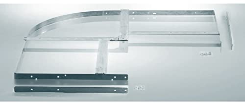 KESSEBÖHMER 81694203 Drehbeschlag Oberbodenwinkel für Küchen Eckschrank, Revo 90° für Feste Rückwand 841 x 25 x 841 mm Stahl verzinkt, Silber