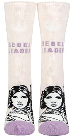 HEAT HOLDERS SOCKSHOP Ladies Disney Star Wars 1.6 TOG Lite Princess Leia Thermal Socks Pack of 1