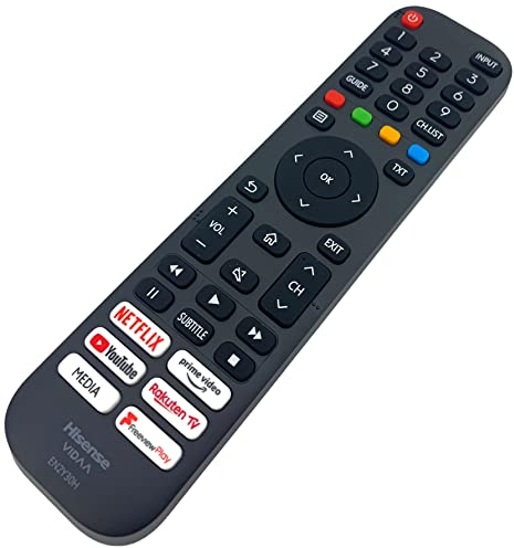 Original EN2Y30H | T279823 Remote Control Compatible With Hisense VIDAA 32A5600FTUK 40A5600FTUK 43A7300FTUK 55A7300FTUK 65A7300FTUK Smart QLED OLED LED TV's