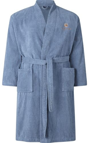Charles Colby Herren Bademantel Lord Curet hellblau, 2XL (XXL) - 60/62