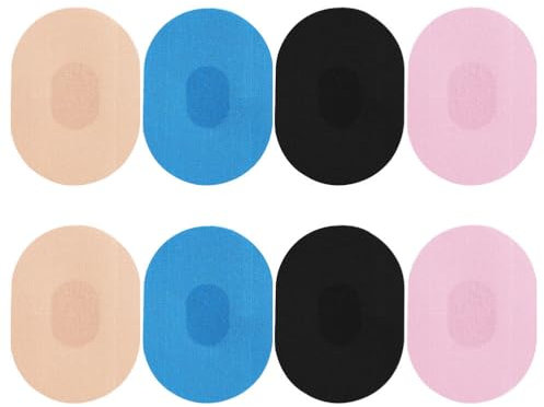 FOMIYES 8pcs CGM Patches for Guardian Sensor Breathable Sensor Patches Pre-cut Adhesive Covers Shower Tape Continuous Glucose Monitor Protection Without Hole