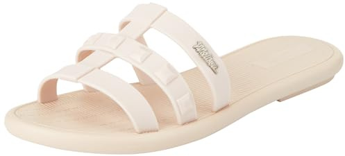 Melissa Sun Atlantis AD Flache Sandalen für Damen, Beige, Größe 37, beige, 37 EU