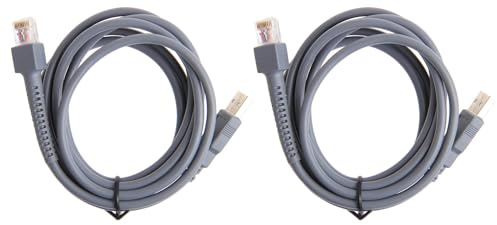 Morain 2x 2M Symbol Barcode Scanner USB Cable LS1203 LS2208 LS4208 LS3008 CBA-U01-S07ZAR Usb Cable