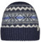 Barts Herren Beanie Sybe Strickmütze mit Norwegermuster 1769 Navy 03