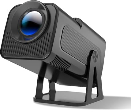 Magcubic Android 14 Mini Projector, 1080P Support Smart Projector with WiFi 6 and Bluetooth 5.4, 5W Soundbase Speaker, Auto Vertical Keystone 180° Rotatable Portable Video Projectors for Home Bedroom