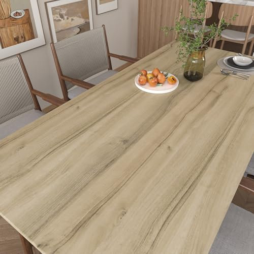 VaryPaper Retro Wood Effect Vinyl Self Adhesive Wallpaper - 40cm x 200cm Peel and Stick Wall Contact Paper for Kitchen Countertops, Furniture, Cupboards and Tables