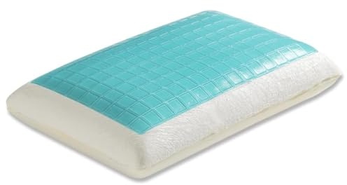 Mayaadi-Home Memory orthopädisches Kissen mit Gel | 60x40x15cm | gegen Nackenschmerzen | mit Thermo-Bezug | Visco Memory Foam, ergonomisches Kopfkissen | NY5-07K