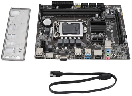 Placa Base LGA 1151, Memoria DDR3 de Doble Canal M.2 Interfaz de Estado Sólido LGA1151 Pin 4xUSB2.0 2xUSB3.0 3xSATA2.0 Placa Base para Juegos H110