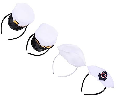 OATIPHO 8 Stück Hut Stirnband Für Kinder Cosplay Stirnband Party Cosplay Kopfschmuck Kinder Haarbänder Party Haarbänder Halloween Kopfschmuck Festival Haarschmuck Zarte Matrosenhut