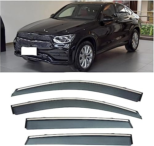 ZXYzanxy Déflecteurs de Vent pour Benz GLC Coupe 2020-2021 fenêtre Deflecteurs d'air éflecteurs latérale Deflecteur vitre Voiture Accessoire Voiture