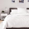 Soleil d'ocre, Housse de Couette en Polycoton 280x240 cm Percale Blanc