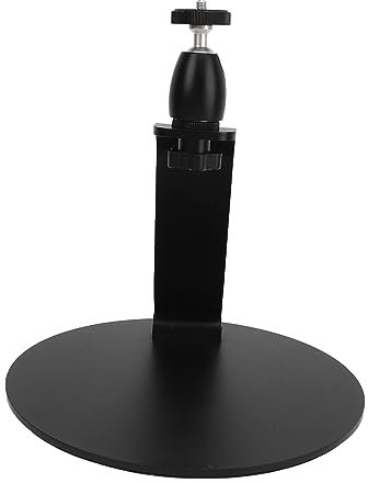 Naroote Projector Stand, Projector Holder Aluminum Alloy Desktop Projector Stand Multi Angle Adjustment Projector Stand Table with Ball Head for Phone Clips Cameras