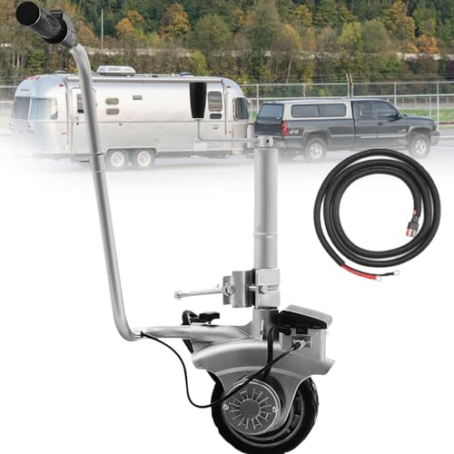 AnhäNger StüTzrad 12V Elektrische Rangierhilfe, 350W Motorisierter Jockey Wheel Trailer Jack Mit Max Load 2270 Kg,12V Elektrischer Jockey Wheel Mover, für Wohnwagen BootsanhäNger