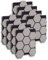 Homestyle4u Akustikpaneele Holz 76x62 cm 8 Stück Hexagon Akustikplatten Schallschutz Wandpaneele 3D Grau Schalldämmung