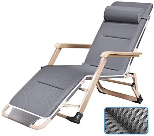 JFUNANQH Folding Lounge Chair Office Lunch Break Lunch Bed Single Bed Sleeping Chair Home Leisure Balcony Chair