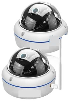 VEKELETE Caméra de sécurité IP WiFi Tuya 5MP, dôme Externe étanche, détection Humaine, vidéosurveillance(U/S,1 pcs Camera)