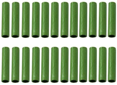 NIZEAMI 20PCS 8MM Garden Stake Straight Connectors Plastic Garden Stake Connecting Pipe Heavy Duty Plant Support Stake