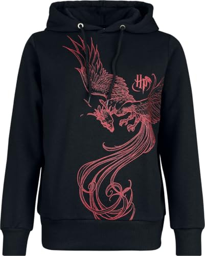 Harry Potter Phoenix Frauen Kapuzenpullover schwarz M