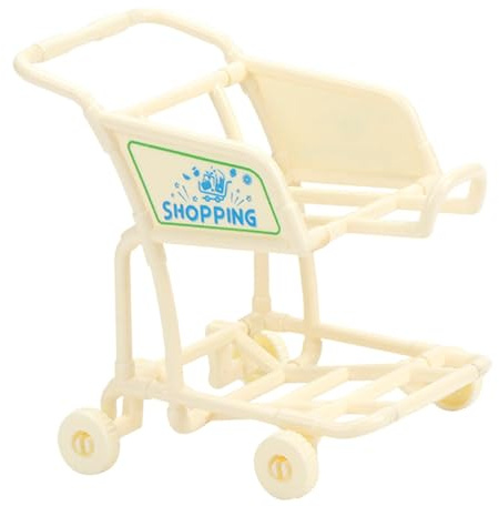 Colcolo Carrello della Spesa Giocattolo per L'apprendimento Precoce, Gioco di Ruolo, Simulazione dello Sviluppo, Carrello del Supermercato per Bambini, Re, Beige