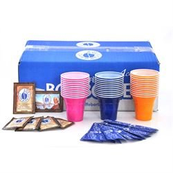 4 Kit accessori caffè Borbone (Ogni kit comprende:100 palette, 100 zucchero, 100 bicchierini)