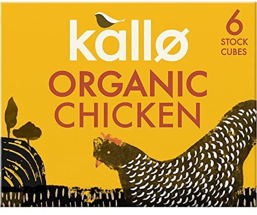Kallo Organic Chicken Stock Cubes, Gluten Free & Coeliac Friendly with No Artificial Colours, Flavours or Preservatives, Premium Stock for Broth, Soups, Sauces & Gravies, 90 Pack – 15 x 66g