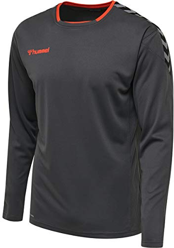 HUMMEL Herren Hmlauthentic Poly Jersey L/S Trikot, Asphalt, S EU
