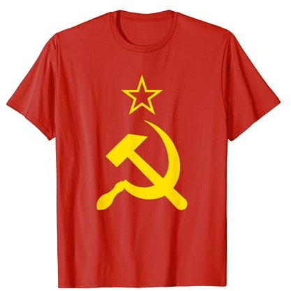 Flagge der UdSSR. Hammer und Sichel Sowjetunion CCCP Russlan T-Shirt