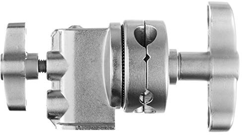 Selens Swivel Grip Head Griffkopf für C Ständer Lichtstativ Auslegerarm Boom Arm Fotografie, Schwerlast Rostfreier Stahl Griff Kopf Halter Adapter mit 4/7/11/15mm Schraubloch für C-Stand Light Stand