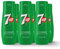 SodaStream Flavours 7Up Sparkling Drink Mix, Fizzy Drink Maker Concentrate, Original Soda with Natural Lemon & Lime Flavouring, Caffeine Free, Official 7Up x SodaStream Syrup - 6 x 440ml Multi Pack