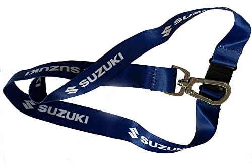 Suzuki Porte-clés Team Blue Lanyard - Bleu et blanc