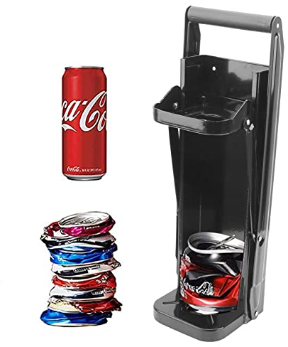 Broyeur de Canettes de 2,5 L, Broyeur de Canettes Mural Robuste pour le Recyclage, Broyeur de Bouteilles pour Boîtes de Conserve, Canettes en Plastique, Canettes de Bière, Seltzer en Aluminium, Soda