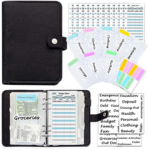 Harphia Notizbuch, A6, Wollfilz, Schwarz