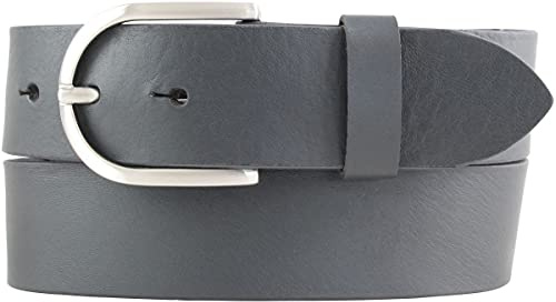 BELTINGER Damen-Gürtel aus Vollrindleder 4 cm | Jeans-Gürtel für Damen 40mm | Vollleder-Gürtel mit runder Gürtelschließe