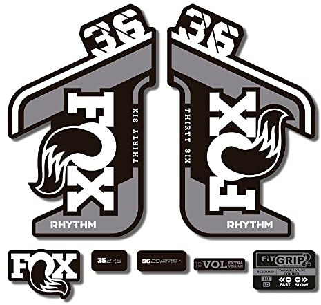 Adesivi compatibili con forcella bici Fox 36 Rhythm 2021