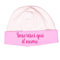 Cappellino Personalizzabile con Nome Bimbo/Bimba in Cotone (Rosa)