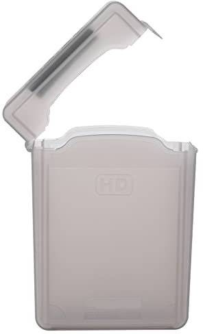 Uinfhyknd Caja de almacenamiento de plástico para disco duro IDE SATA de 3.5 pulgadas, 5 unidades