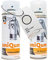 UniQum Autolack + Klarlack 2K Spraydose für SEAT WHITE CANDY LB9A Autolack Reparatur 2 x 400 ml