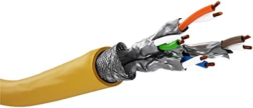 Goobay 61126 - Cable de instalación CAT 8.1 - Cable de red CAT 8 / cable LAN - Instalación de alta velocidad de 40 Gbits con blindaje S/FTP PiMF / 25 M