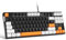 MageGee 75% Mechanical Gaming Keyboard with Brown Switch, LED White Backlit, 87 Keys TKL Wired, Windows Laptop PC Gamer - Carbon White