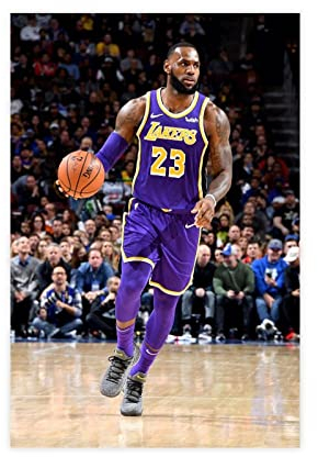 Azizat Athletic Star LeBron James Poster 53 Leinwand Poster Schlafzimmer Dekor Sport Landschaft Büro Zimmer Dekor Geschenk 30 x 45 cm