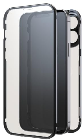 Black Rock Hülle für iPhone 15 Pro Max (Metallrahmen, 360° Rundumschutz, Wireless Charging kompatibel, ultradünn, slim, Magnet, Cover, Handyhülle für iPhone 15 Pro Max, Case, Handycase) schwarz