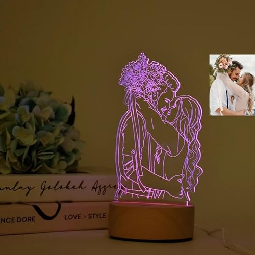 Personalisierte 3D-Foto-Lampe, Foto-Lampe, Benutzerdefinierte Lampe Nachtlicht, Graduierung Geschenk Für Tochter Enkelin, Bff Geschenk, Kann Jedes Design Machen
